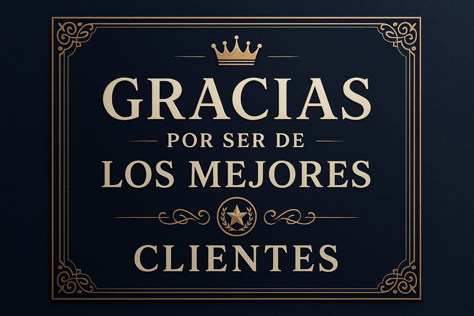 GRACIAS POR SER DE LOS MEJORES CLIENTES